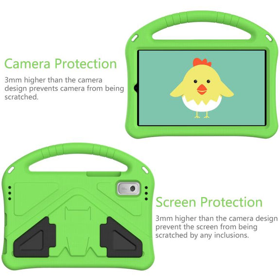 For NEC Lavie Tab T9 9 inch 2024 EVA Shockproof Tablet Case with Holder(Green)