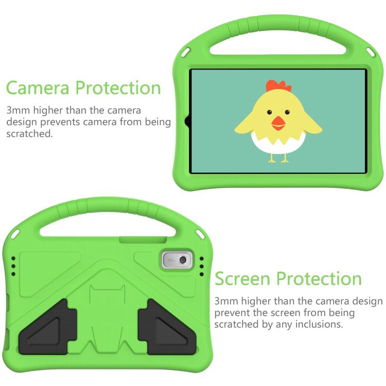 For NEC Lavie Tab T9 9 inch 2024 EVA Shockproof Tablet Case with Holder(Green)