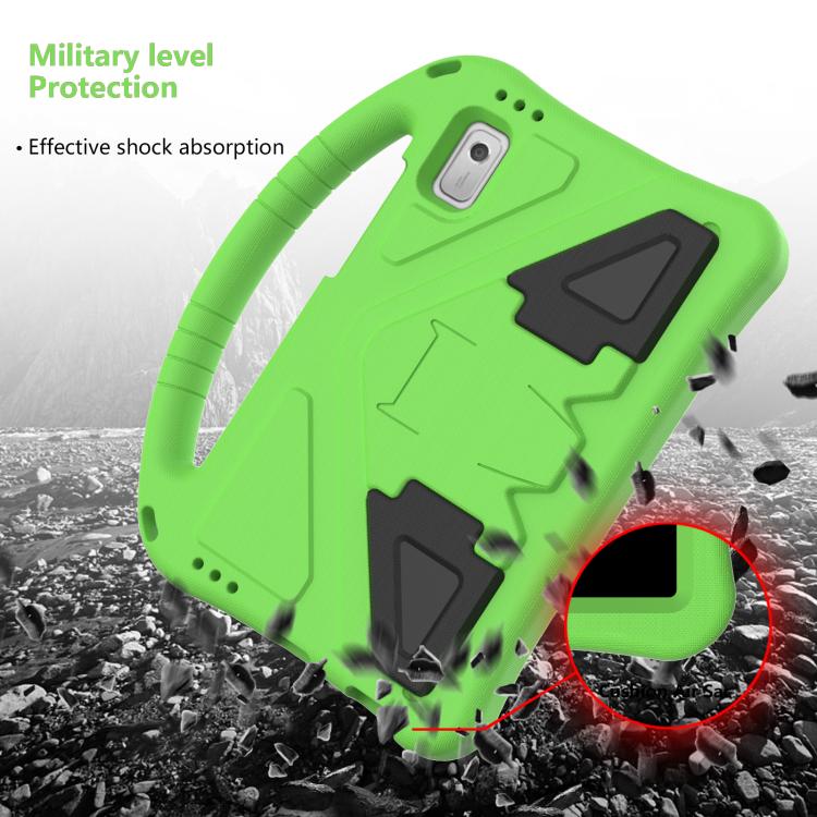 For NEC Lavie Tab T9 9 inch 2024 EVA Shockproof Tablet Case with Holder(Green)