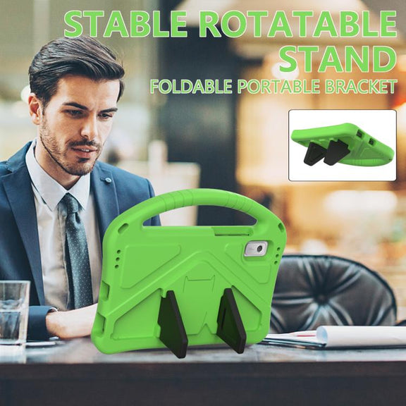 For NEC Lavie Tab T9 9 inch 2024 EVA Shockproof Tablet Case with Holder(Green)