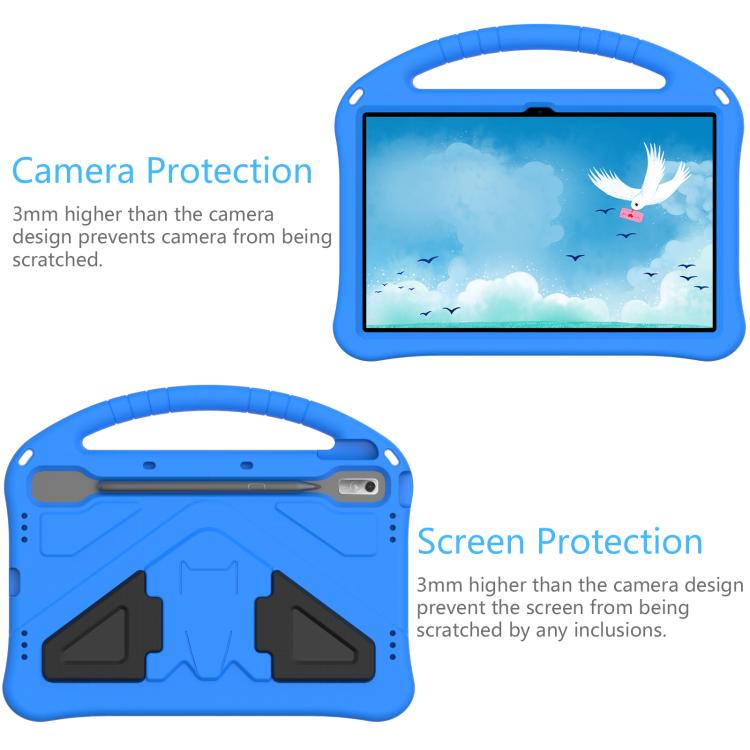 For NEC Lavie Tab T11 T1195  EVA Shockproof Tablet Case with Holder(Blue)