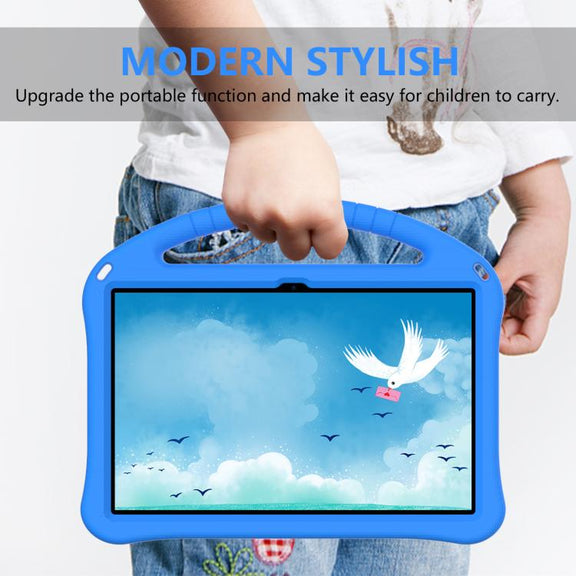 For NEC Lavie Tab T11 T1195  EVA Shockproof Tablet Case with Holder(Blue)
