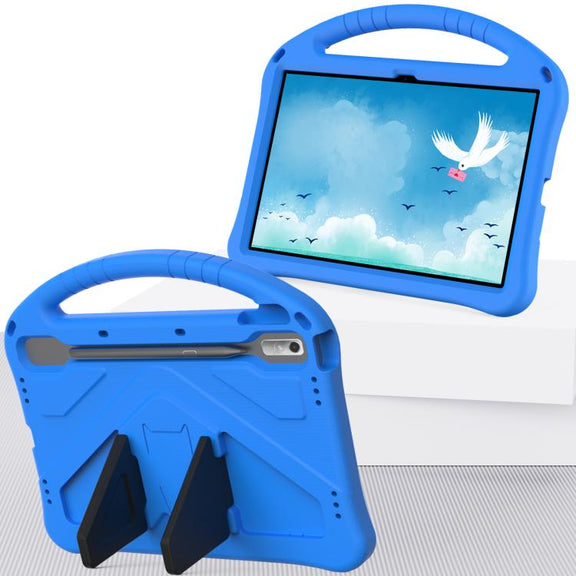 For NEC Lavie Tab T11 T1195  EVA Shockproof Tablet Case with Holder(Blue)