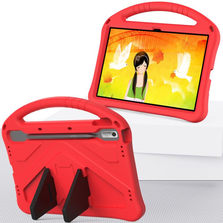 For NEC Lavie Tab T11 T1195  EVA Shockproof Tablet Case with Holder(Red)