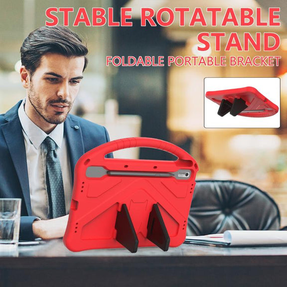 For NEC Lavie Tab T11 T1195  EVA Shockproof Tablet Case with Holder(Red)