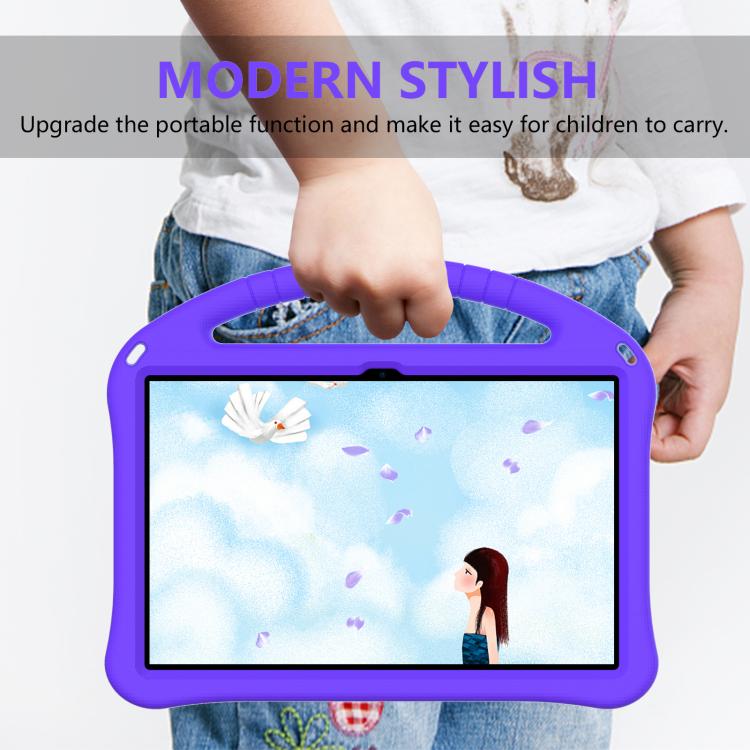 For NEC Lavie Tab T11 T1195  EVA Shockproof Tablet Case with Holder(Purple)