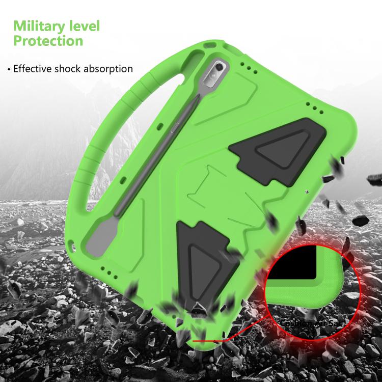For NEC Lavie Tab T11 T1195  EVA Shockproof Tablet Case with Holder(Green)