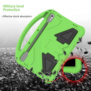 For NEC Lavie Tab T11 T1195  EVA Shockproof Tablet Case with Holder(Green)