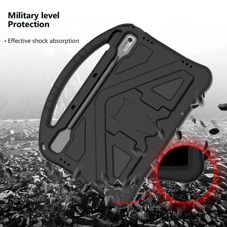 For NEC Lavie Tab T11  T1175FAS EVA Shockproof Tablet Case with Holder(Black)