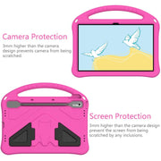 For NEC Lavie Tab T11  T1175FAS EVA Shockproof Tablet Case with Holder(Rose Red)