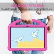 For NEC Lavie Tab T11  T1175FAS EVA Shockproof Tablet Case with Holder(Rose Red)