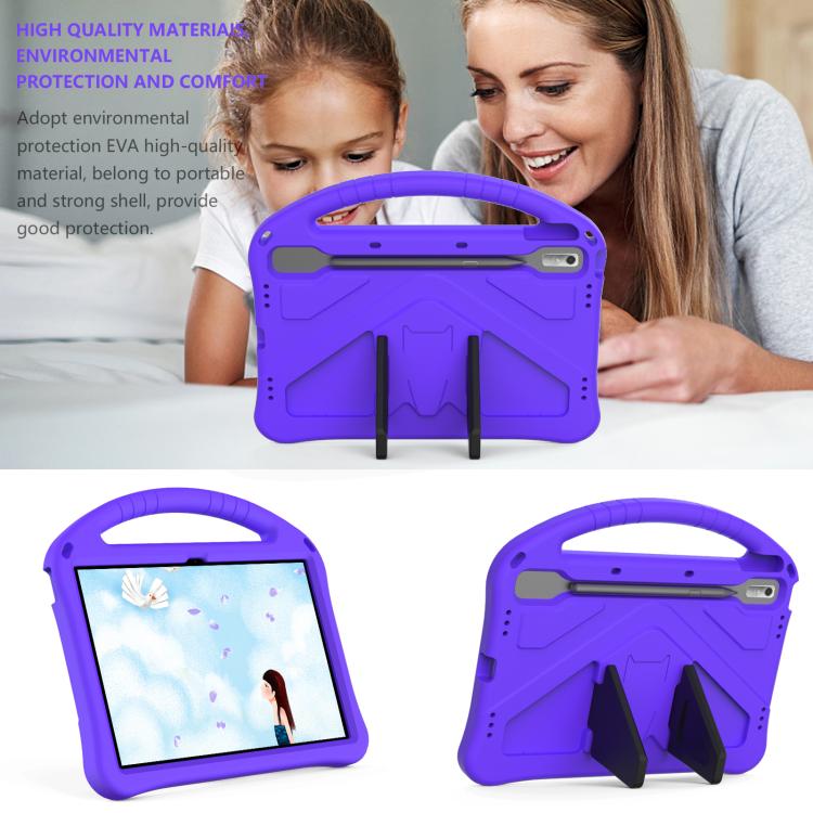 For NEC Lavie Tab T11  T1175FAS EVA Shockproof Tablet Case with Holder(Purple)