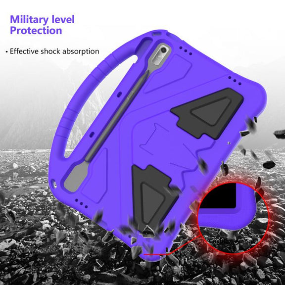 For NEC Lavie Tab T11  T1175FAS EVA Shockproof Tablet Case with Holder(Purple)