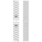 For OPPO Watch X2 Twill Texture Stainless Steel Metal Watch Band(Gold)