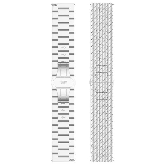 For OPPO Watch X2 Twill Texture Stainless Steel Metal Watch Band(Gold)