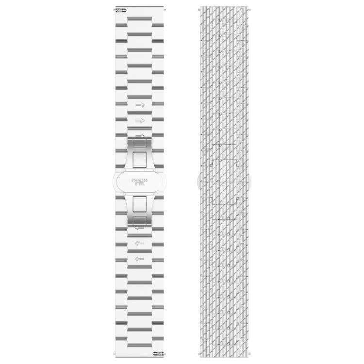 For OPPO Watch X2 Twill Texture Stainless Steel Metal Watch Band(Gold)