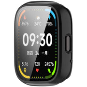 For Lexin Watch 3 Tempered Film Integrated PC Watch Protective Case(Black)