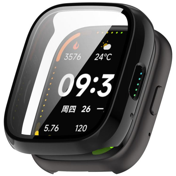 For Lexin Watch 3 Tempered Film Integrated PC Watch Protective Case(Black)