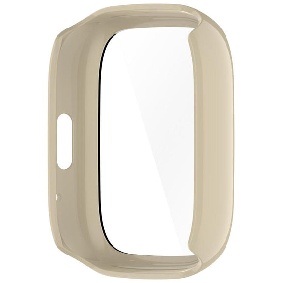 For Lexin Watch 3 Tempered Film Integrated PC Watch Protective Case(Ivory White)