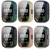 For Lexin Watch 3 Tempered Film Integrated PC Watch Protective Case(Ivory White)