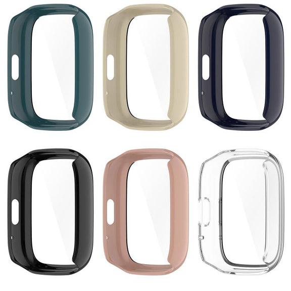 For Lexin Watch 3 Tempered Film Integrated PC Watch Protective Case(Pine Green)