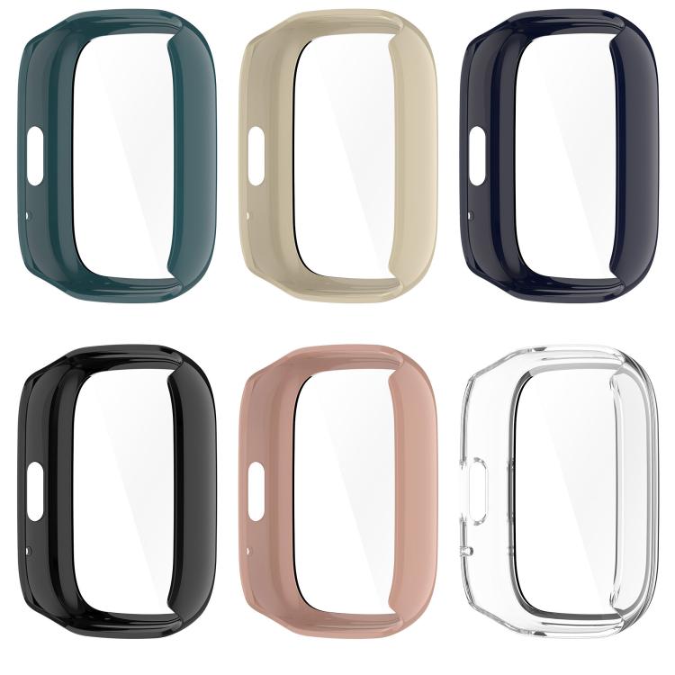 For Lexin Watch 3 Tempered Film Integrated PC Watch Protective Case(Black)