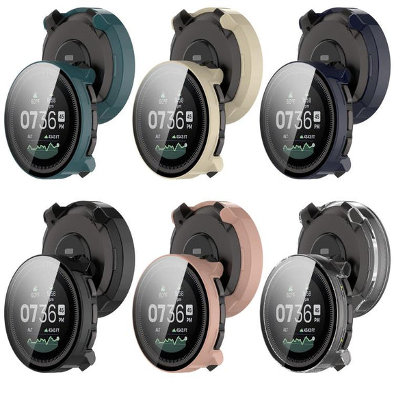 For Suunto Vertical Tempered Film Integrated PC Watch Protective Case(Black)