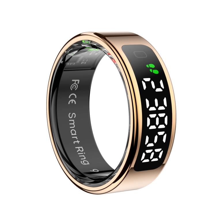 R11 SIZE 8 Smart Ring, Support Heart Rate / Blood Oxygen / Sleep / Multiple Sports Modes(Rose Gold)