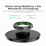 R11 SIZE 8 Smart Ring, Support Heart Rate / Blood Oxygen / Sleep / Multiple Sports Modes(Rose Gold)