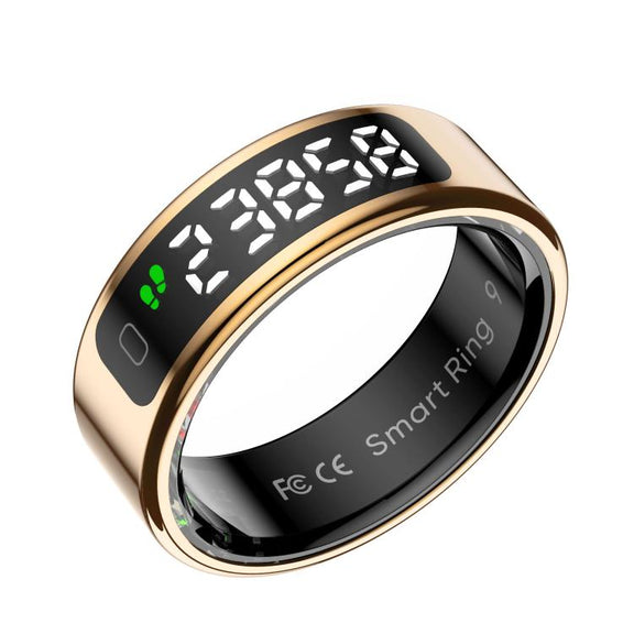 R11 SIZE 9 Smart Ring, Support Heart Rate / Blood Oxygen / Sleep / Multiple Sports Modes(Rose Gold)