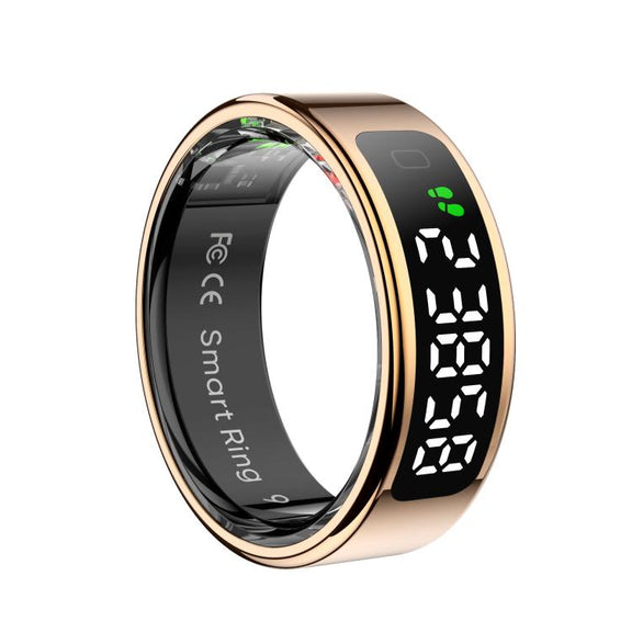 R11 SIZE 9 Smart Ring, Support Heart Rate / Blood Oxygen / Sleep / Multiple Sports Modes(Rose Gold)