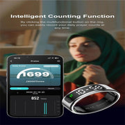R11 SIZE 9 Smart Ring, Support Heart Rate / Blood Oxygen / Sleep / Multiple Sports Modes(Black)