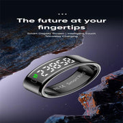 R11 SIZE 12 Smart Ring, Support Heart Rate / Blood Oxygen / Sleep / Multiple Sports Modes(Black)