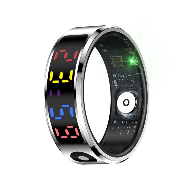R12 SIZE 10 Smart Ring, Support Heart Rate / Blood Oxygen / Sleep / Multiple Sports Modes(Silver)