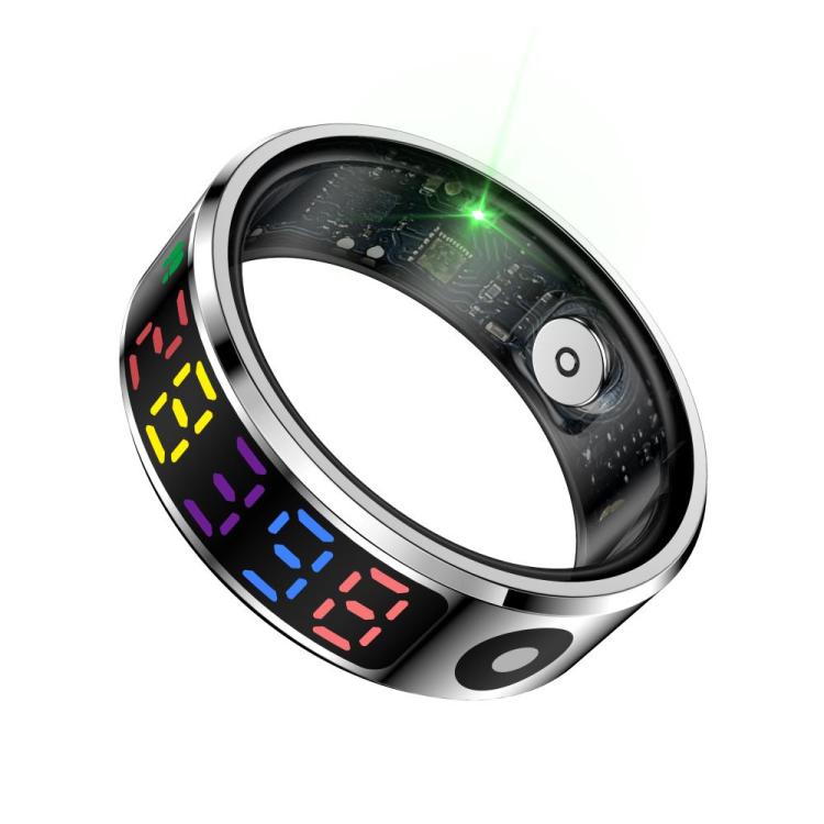 R12 SIZE 10 Smart Ring, Support Heart Rate / Blood Oxygen / Sleep / Multiple Sports Modes(Silver)