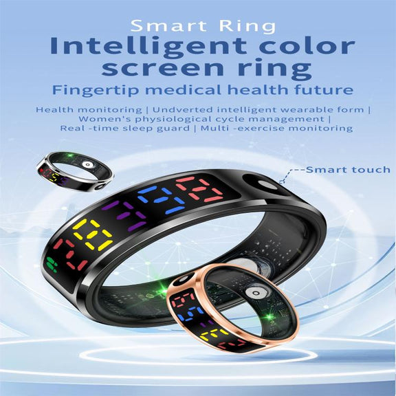 R12 SIZE 10 Smart Ring, Support Heart Rate / Blood Oxygen / Sleep / Multiple Sports Modes(Silver)
