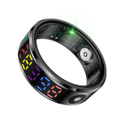 R12 SIZE 11 Smart Ring, Support Heart Rate / Blood Oxygen / Sleep / Multiple Sports Modes(Black)