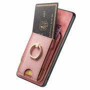 For Google Pixel 9a Retro Splitable Magnetic Stand Card Bag Leather Phone Case(Pink)