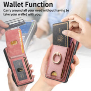 For Google Pixel 9a Retro Splitable Magnetic Stand Card Bag Leather Phone Case(Pink)