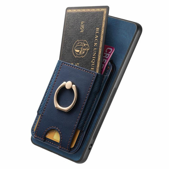 For Google Pixel 9a Retro Splitable Magnetic Stand Card Bag Leather Phone Case(Blue)