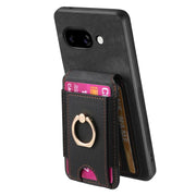 For Google Pixel 9a Retro Splitable Magnetic Stand Card Bag Leather Phone Case(Black)