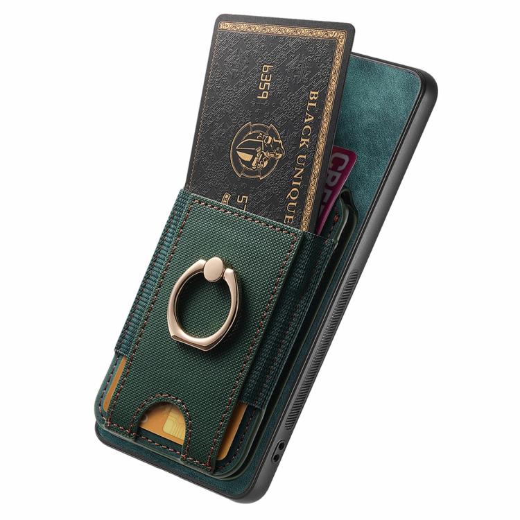 For Google Pixel 9a Retro Splitable Magnetic Stand Card Bag Leather Phone Case(Green)