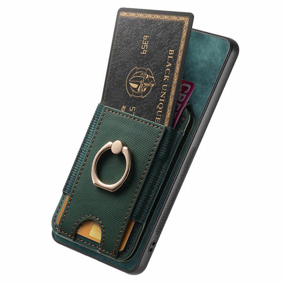 For Google Pixel 9a Retro Splitable Magnetic Stand Card Bag Leather Phone Case(Green)