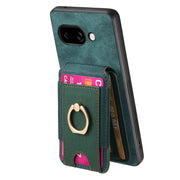 For Google Pixel 9a Retro Splitable Magnetic Stand Card Bag Leather Phone Case(Green)