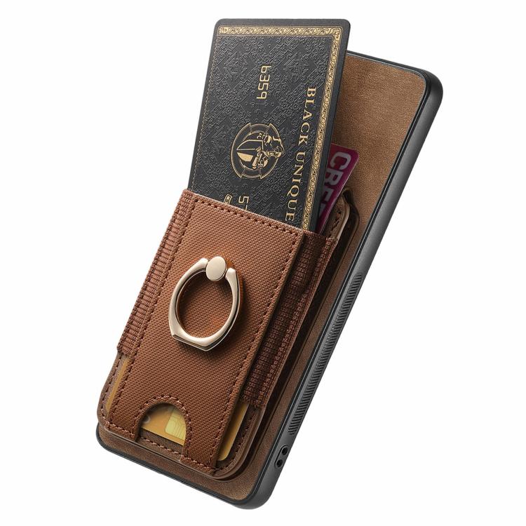 For Google Pixel 9a Retro Splitable Magnetic Stand Card Bag Leather Phone Case(Brown)