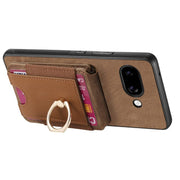 For Google Pixel 9a Retro Splitable Magnetic Stand Card Bag Leather Phone Case(Brown)
