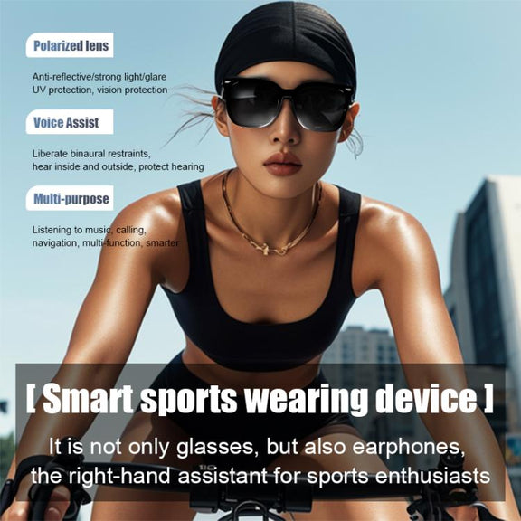GS01 Smart Glasses, Support Intelligent Driving Navigation / Bluetooth Call(Black)