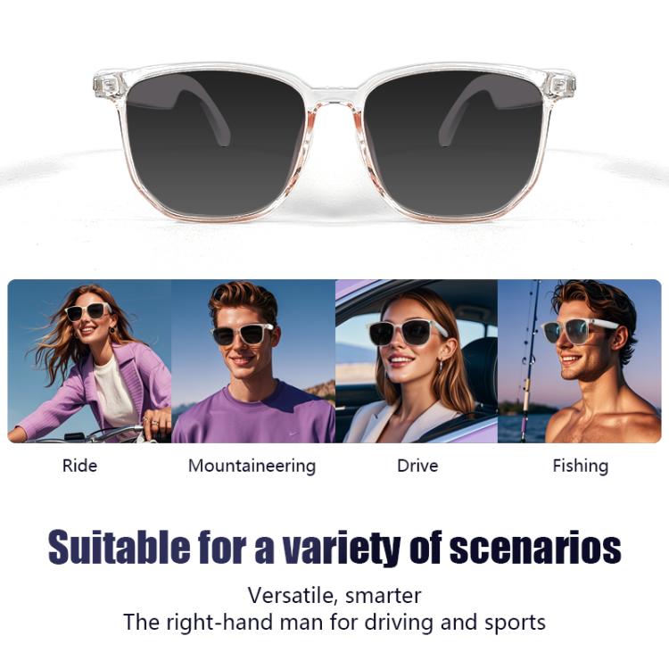 GS03 Smart Glasses, Support AI Smart Chip / Outdoor Sports / Bluetooth Call / Remote Control Photography(Black)