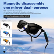 GS05 Smart Glasses, Support AI Smart Chip / Bluetooth Call / Remote Control Photography(Blue)