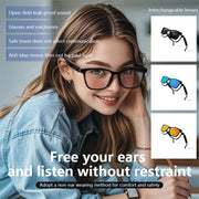 GS05 Smart Glasses, Support AI Smart Chip / Bluetooth Call / Remote Control Photography(Black)